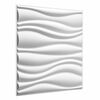 Wandpaneele 12 pcs Wei&szlig; 50 x 50 cm