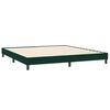 vidaXL Boxspringbett mit Matratzen Dunkelgr&uuml;n 180x210 cm Samt