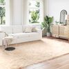 vidaXL Kunstschaffell Teppich Tafalla Beige 200 x 280 cm Polyester