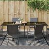 vidaXL Outdoor Teppich ARAKIL Schwarz und Grau 300 x 300 cm PP
