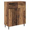 vidaXL Highboard Altholz 69,5 x 34 x 180 cm Engineered Wood und Glas