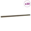vidaXL Treppenkantenprofile 30 pcs Braun 67 x 3 x 2 cm Aluminium