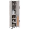 vidaXL Highboard Grau Sonoma 34,5x34x180 cm Holzwerkstoff