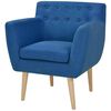 vidaXL Sessel Blau Stoff