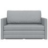 vidaXL Klappsofa Bett Hellgrau 124 x 71 x 78 cm Stoff