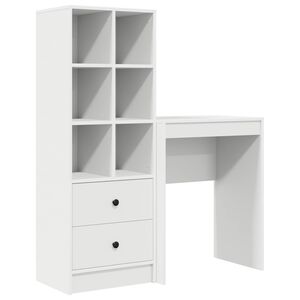 vidaXL Schreibtisch Wei&szlig; 105,5 x 34 x 127 cm 2 stk.