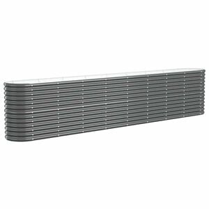 vidaXL Hochbeet Verzinkter Stahl 332x40x68 cm Anthrazit