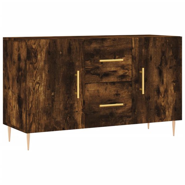 vidaXL Sideboard Räuchereiche 100x36x60 cm Holzwerkstoff
