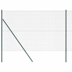 vidaXL Geschwei&szlig;ter Drahtzaun, bodenverankert 50 x 1,5 m Gr&uuml;n Netz