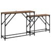 vidaXL Konsolentisch 2 stk. Altholz 100 x 28 x 75 cm Holzwerkstoff