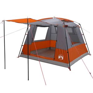 vidaXL Partyzelt 10 Personen Grau und Orange