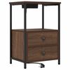 vidaXL Nachttisch Braun Eichen-Optik 40 x 31 x 60 cm Holzwerkstoff