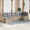 vidaXL Sofa Set mit Kissen 8 pcs Poly-Rattan