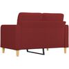 vidaXL 2-Sitzer-Sofa Weinrot 120 cm Stoff