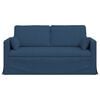 vidaXL Sofa Blau Gesamtabmessungen: 158 x 78 x 80 cm (B x T x H) Samt