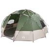 vidaXL Kuppelzelt mit Dach mit Speicher Gr&uuml;n 475 x 475 x 235 cm Taft