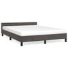 vidaXL Bettgestell ohne Matratze Dunkelgrau 140x190 cm Samt