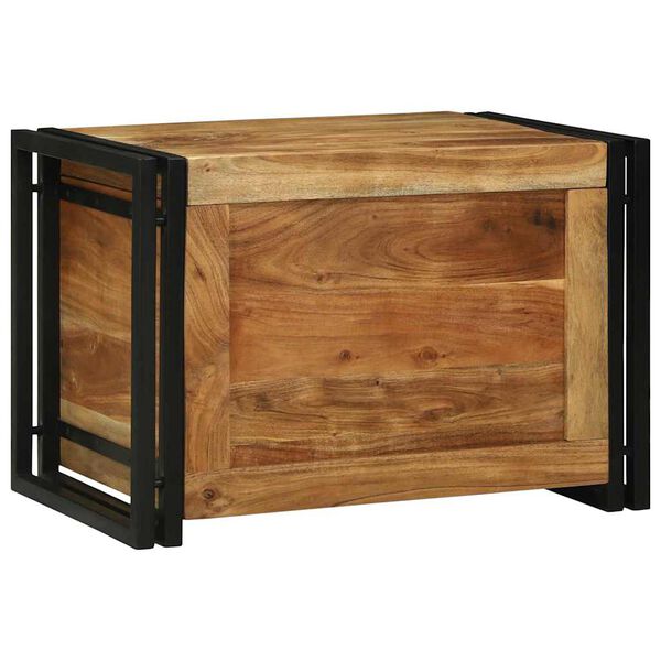 vidaXL Aufbewahrungsbox mit Speicher 60 x 40 x 41 cm Massivholz Akazie