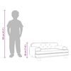 vidaXL Kindersofa Creme 70x45x30 cm Samt