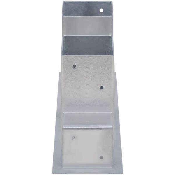 vidaXL Holzstapelhilfe 4 Stk. Stahl Silbern