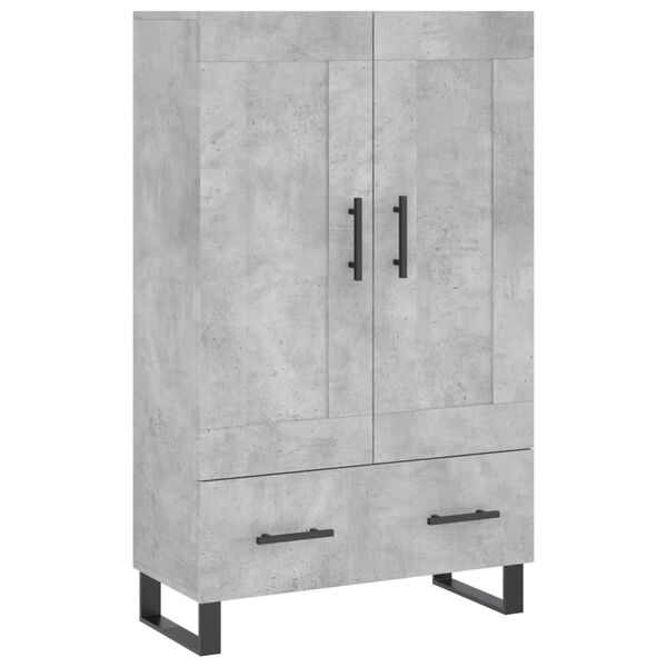 vidaXL Highboard Betongrau 69,5x31x115 cm Holzwerkstoff