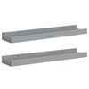 vidaXL Bilderleisten 2 Stk. Grau 40x9x3 cm MDF