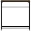 vidaXL Konsolentisch Braun Eichen-Optik 75x19,5x75 cm Holzwerkstoff