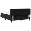 vidaXL Boxspringbett mit Matratze Schwarz 140 x 200 cm Samt