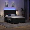 vidaXL Boxspringbett mit Matratze Schwarz 140 x 190 cm Stoff
