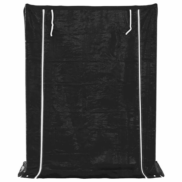 vidaXL Brennholzregal mit Regenschutz 150x60x200 cm Verzinkter Stahl