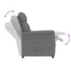 vidaXL Recliner Sessel Dunkelgrau Dunkelgrau 70.5 x 96.5 x 95 cm Stoff
