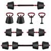 vidaXL 4-in-1 Kurzhantel, Langhantel und Kettlebell Set 30 kg