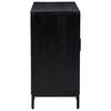 vidaXL Sideboard Schwarz 75x35x70 cm Massivholz Kiefer