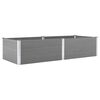 vidaXL Garten-Hochbeet 250 x 100 x 54 cm WPC Grau