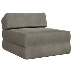 vidaXL Klappsofa Bett Hellgrau 60 x 70 x 41 cm Stoff