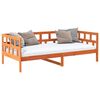 vidaXL Tagesbett ohne Matratze Wachsbraun 80x200 cm Massivholz Kiefer