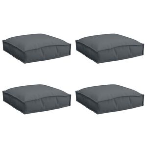 vidaXL Kissen 4 pcs Anthrazit 40 x 40 x 8 cm Oxford-Stoff