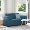 vidaXL Zweisitzer-Sofa Blau 160x77x82 cm Samt
