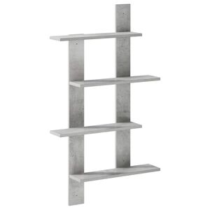 vidaXL Wandregal Betongrau 61 x 13,5 x 105 cm Holzwerkstoff