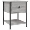 vidaXL Nachttische 2 Stk. Grau Sonoma 34x35,5x45 cm Holzwerkstoff
