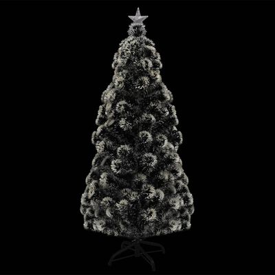 vidaXL Künstlicher Weihnachtsbaum mit Ständer/LED 180 cm Fiberoptik