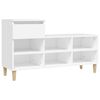 vidaXL Schuhregal Wei&szlig; 102x36x60 cm Holzwerkstoff