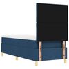 vidaXL Boxspringbett mit Matratze mit Kopfteil Blau 80 x 200 cm Stoff