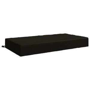 vidaXL Sitzkissen SOEST 100 % Polyester Schwarz 120 x 80 x 15 cm