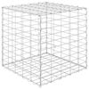 vidaXL W&uuml;rfel-Gabionen-Hochbeet Stahldraht 50x50x50 cm