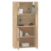 vidaXL Highboard Sonoma-Eiche Holzwerkstoff