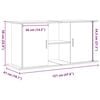 vidaXL Aquariumst&auml;nder Altholz-Optik 121x41x58 cm Holzwerkstoff