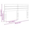vidaXL Kopfteil Sonoma-Eiche 180 cm Holzwerkstoff