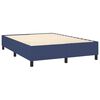 vidaXL Boxspringbettgestell Blau 140x190 cm Stoff