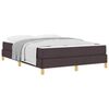 vidaXL Boxspringbett mit Matratze Dunkelbraun 160 x 200 cm Stoff